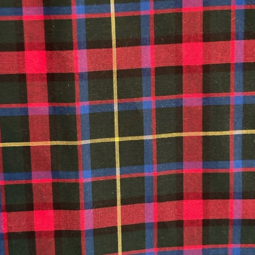 Wrinkle free plaid cotton  LL Bean button shirt